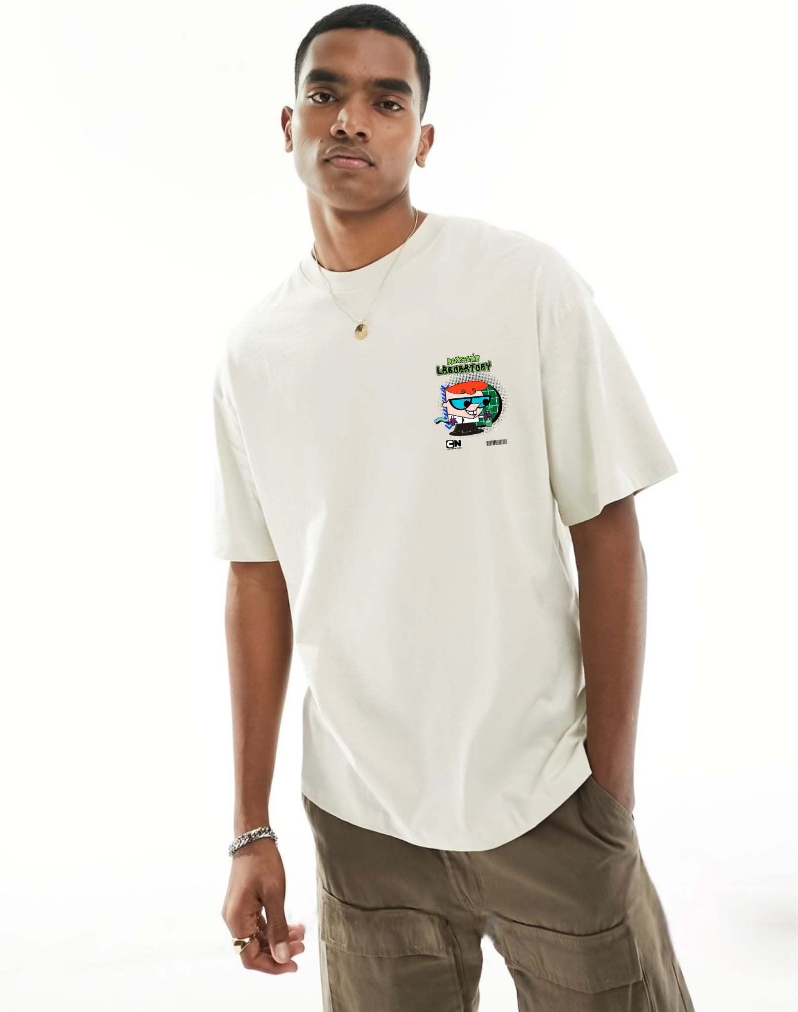 Dexter's Laboratory Oversized T-Shirt for Men – 90s Cartoon Graphic Tee