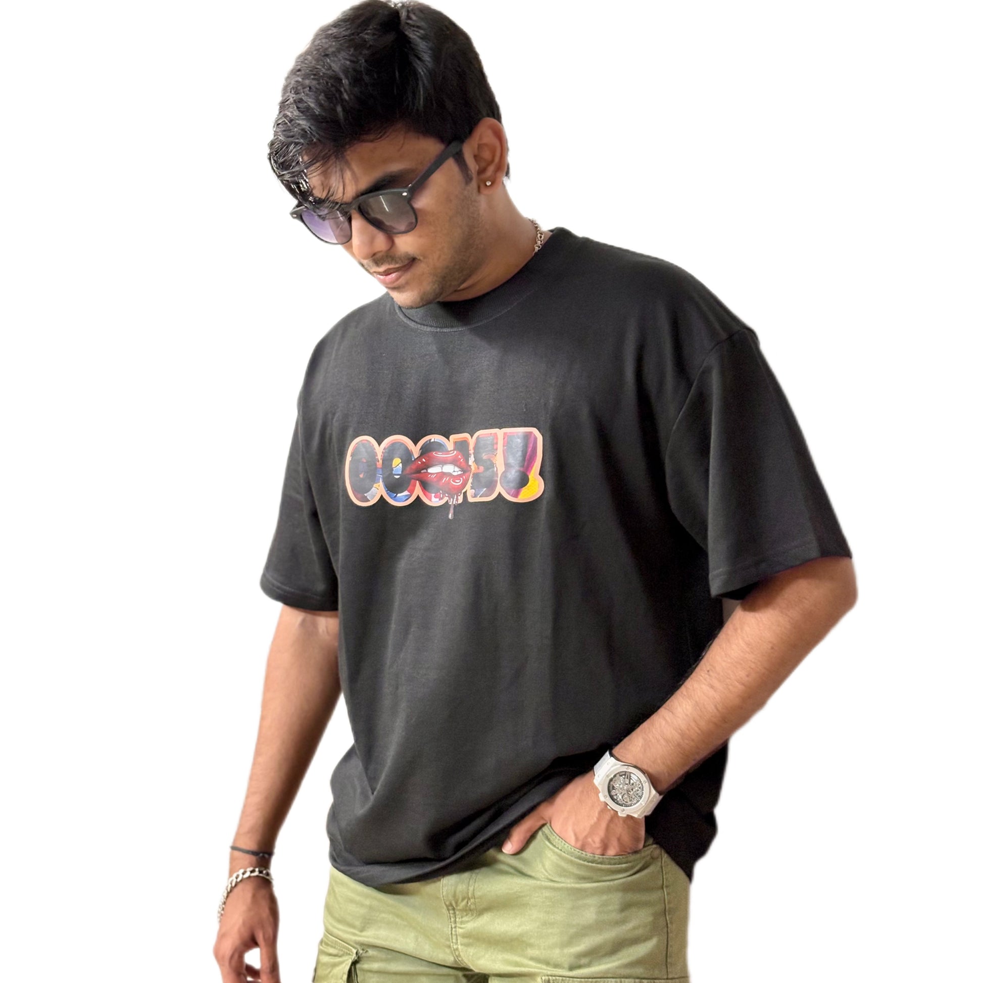 Oops" Oversized T-Shirt for Men