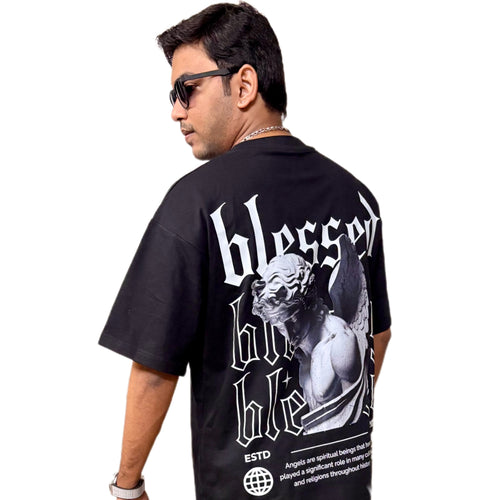 Blessed French Terry Oversized T-Shirt for Men