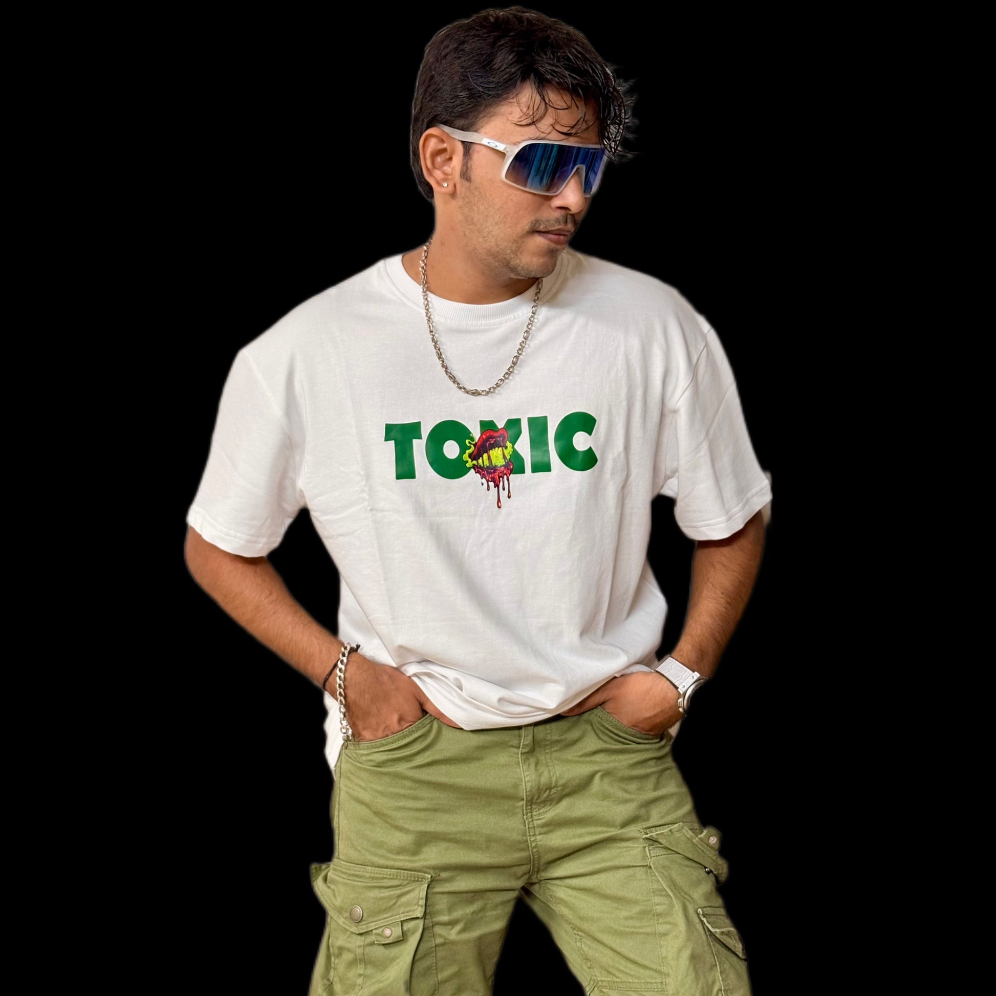 Toxic" Oversized T-Shirt - Premium French Terry Cotton