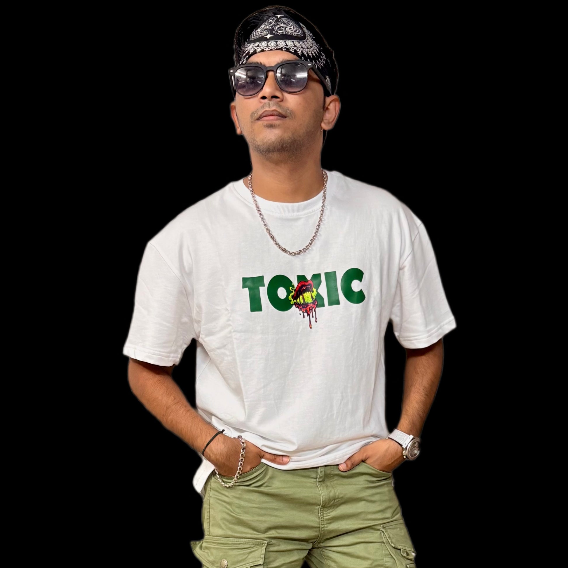 Toxic" Oversized T-Shirt - Premium French Terry Cotton