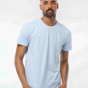 men's sky blue regular fit t shirt